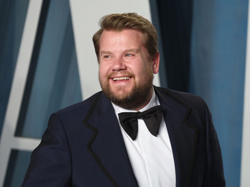 James Corden attends the 2022 Vanity Fair Oscar Party hosted by Radhika Jones at Wallis Annenberg Center for the Performing Arts on March 27, 2022 in Beverly Hills, California.