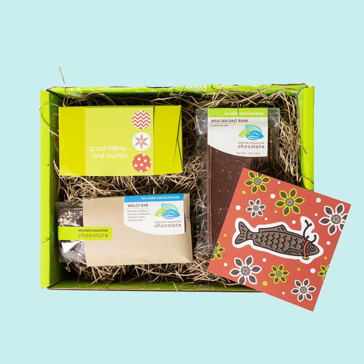 Grocer's Daughter Chocolate sweet surprise gift set.
