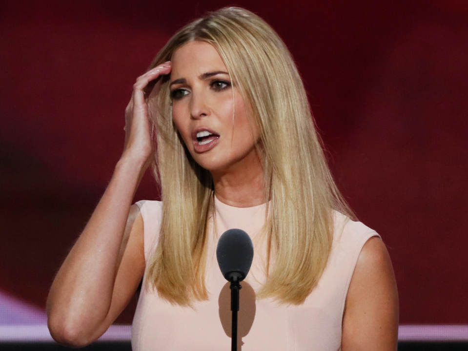 Ivanka Trump speaks at the Republican National Convention in Cleveland, Ohio, U.S. July 21, 2016. (PhotoL REUTERS/Mike Segar) 