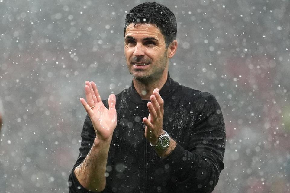 With the challenge of just keeping up with Man City so immense, Mikel Arteta spoke of how they have had ‘no margin for error since January’ (PA Wire)