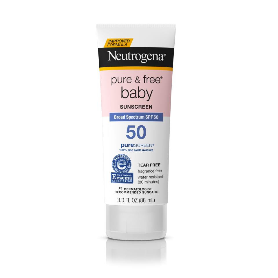 Pure & Free Baby Mineral Sunscreen Lotion with Broad Spectrum SPF