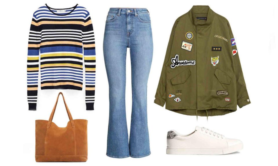 How to wear stripes on the weekend.