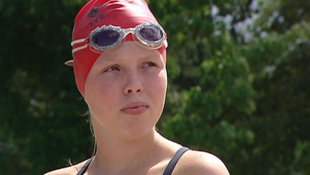 Annaleise Carr, 14, hopes to become the youngest person to ever swim across Lake Ontario. 