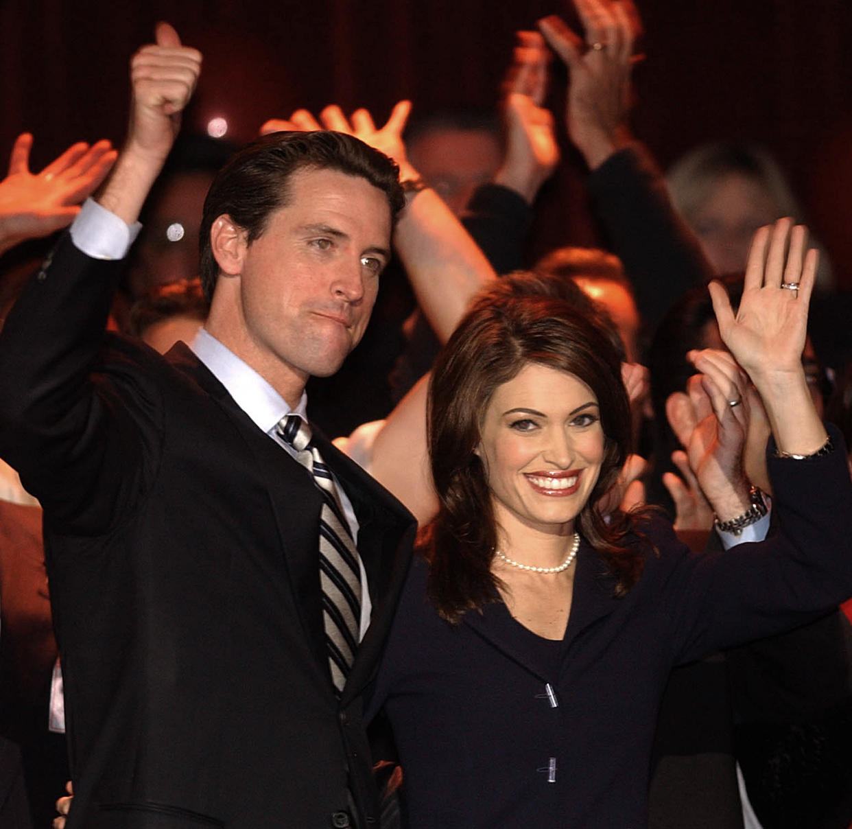 Gavin Newsom and Kimberly Guilfoyle in 2005. (Photo: AP Photo/Marcio Jose Sanchez)