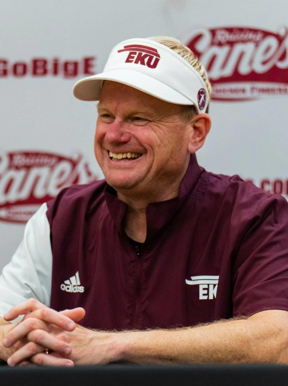 EKU head football coach Walt Wells spent the 2018 and 2019 seasons on the staff of Kentucky head man Mark Stoops as an offensive quality control aide.