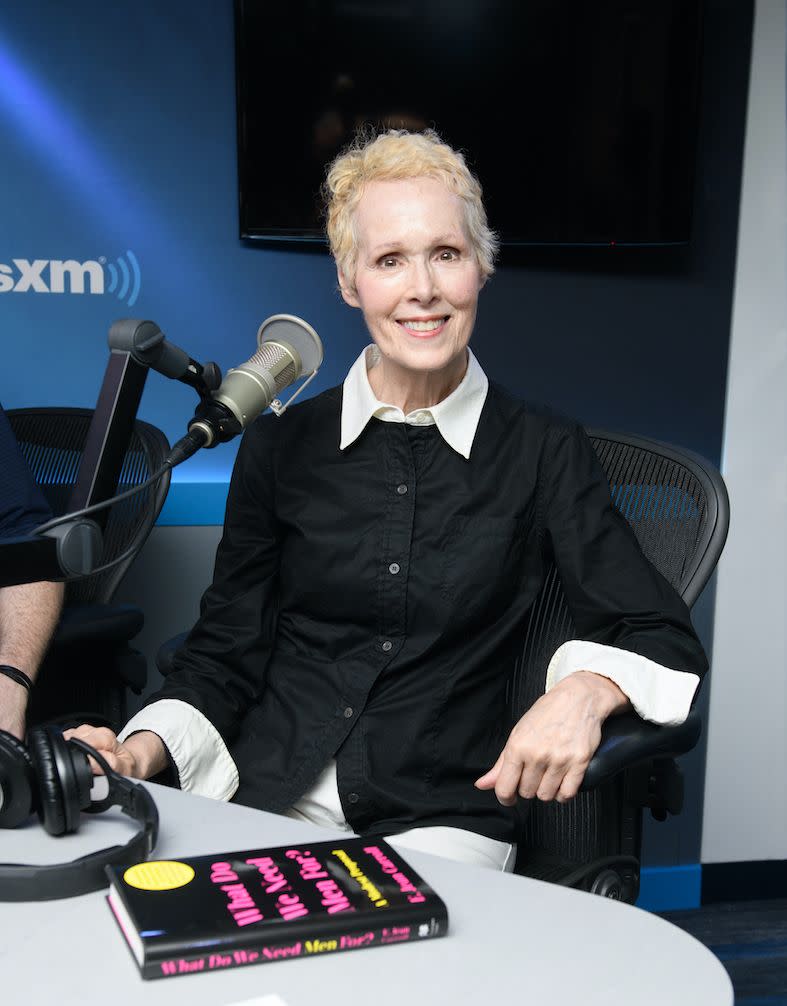 e jean carroll visits 'tell me everything' with john fugelsang the siriusxm studios