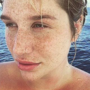 Who knew Kesha had freckles? The singer shows off her gorgeous complexion in a candid makeup free selfie.