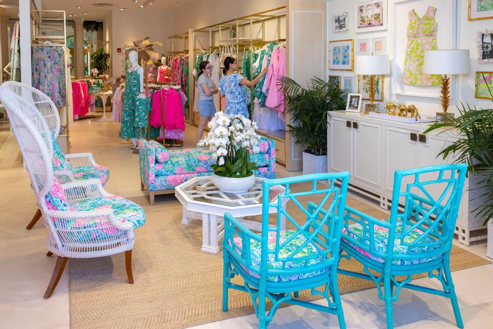 The Lilly Pulitzer Worth Avenue store is seen on March 29.