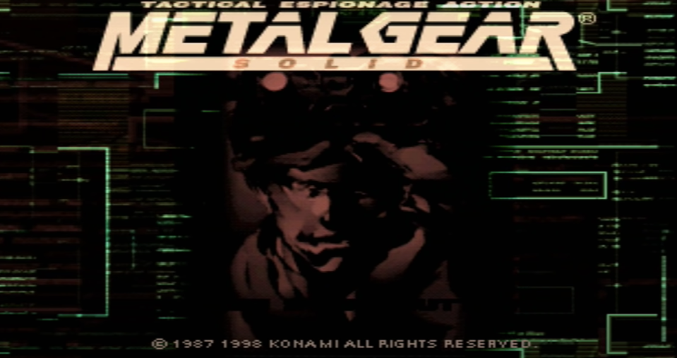 screenshot of metal gear solid