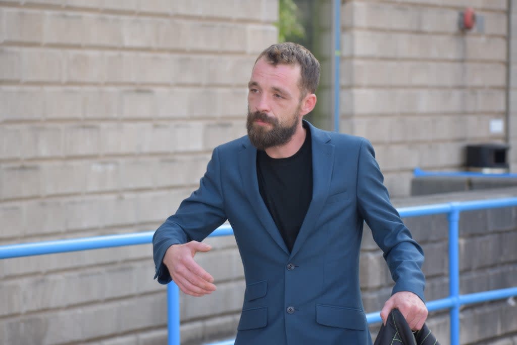 Jamie Arnold outside court (PA)