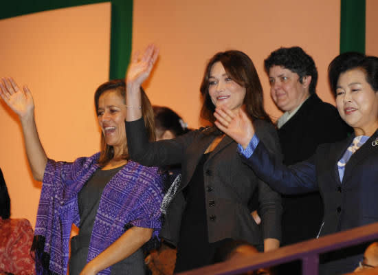 Mexico's First Lady Margarita Zavala (seen here in a signature shawl) was once a member of the country's Congress.