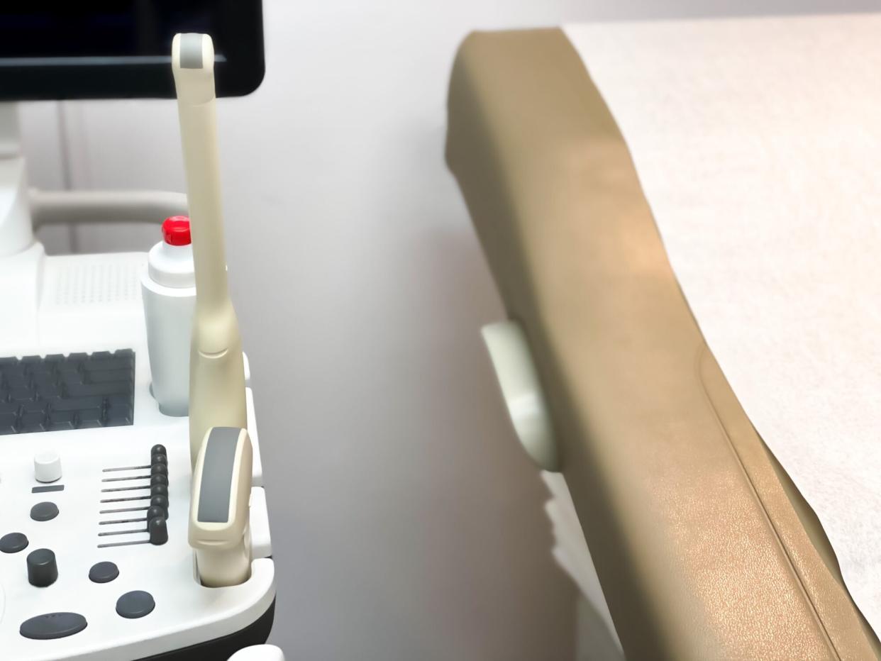 generic medical examination chair &amp; ultrasound machine