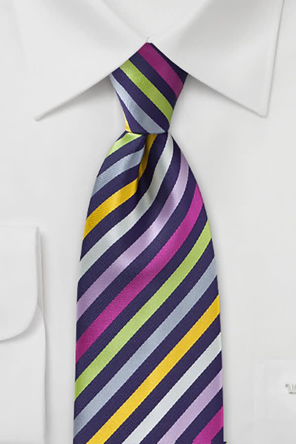 striped necktie