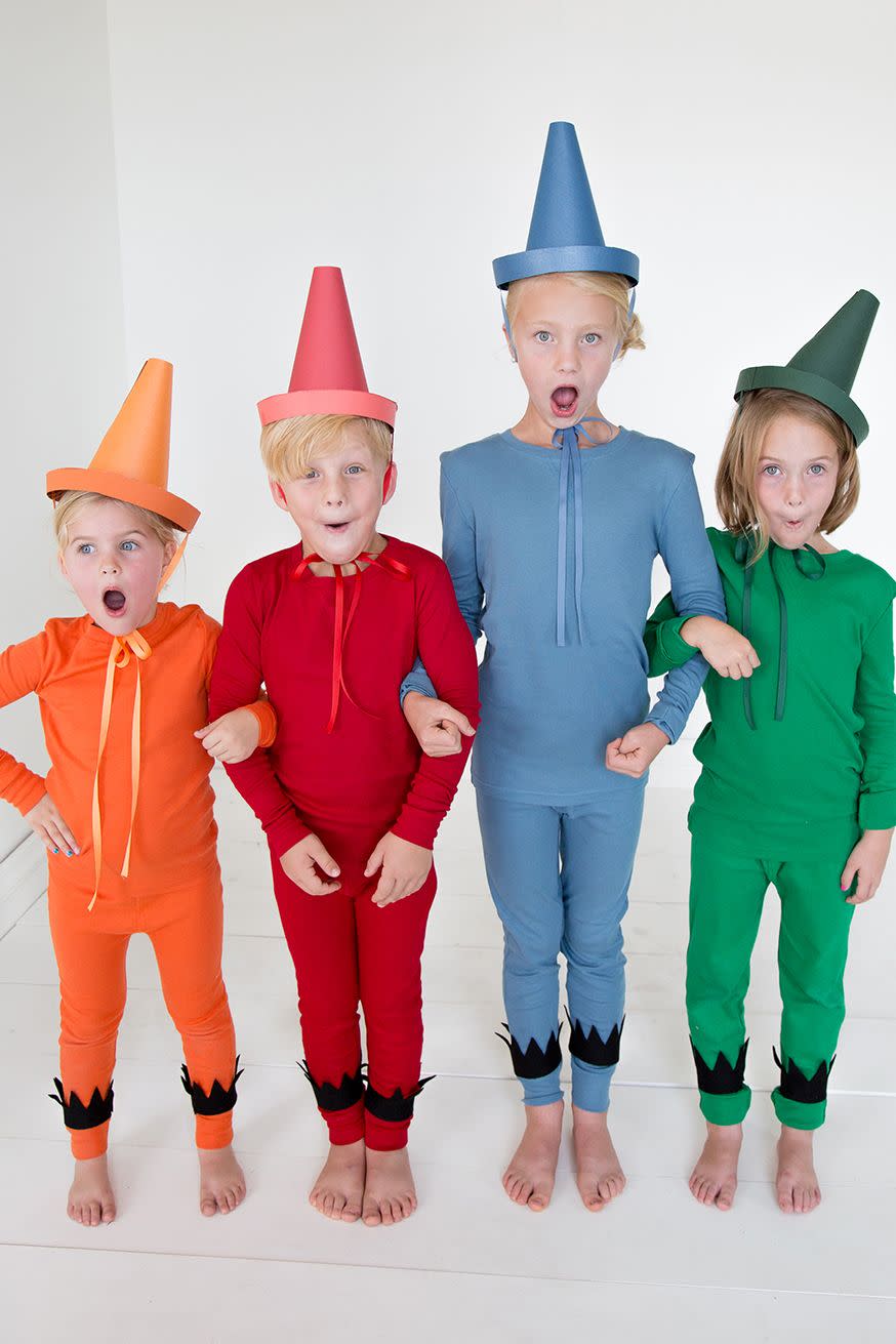 13) Crayon Group Halloween Costume