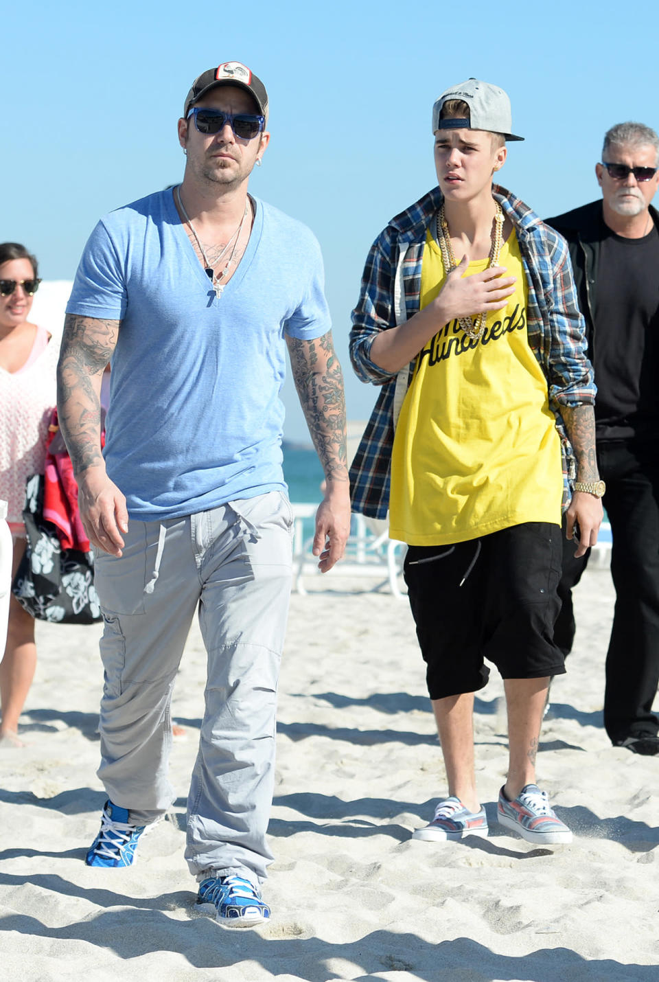 Jeremy and Justin Bieber