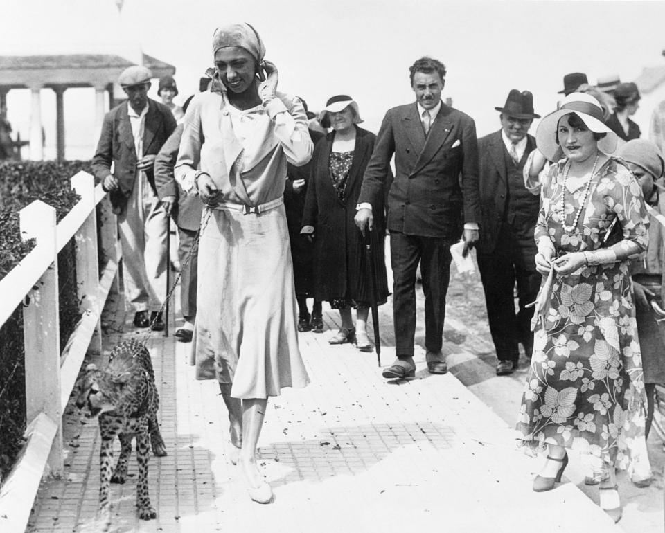 Josephine Baker und Gepard Chiquita