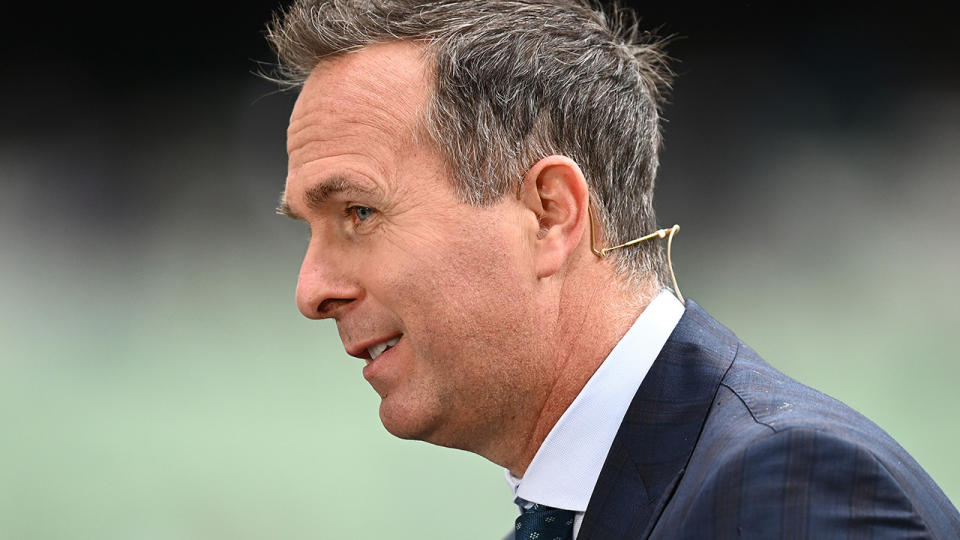 Michael Vaughan, pictured here during the third Ashes Test between Australia and England.