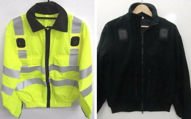 Sussex Police said the items for sale have 'police branding and insignia removed' - eBay