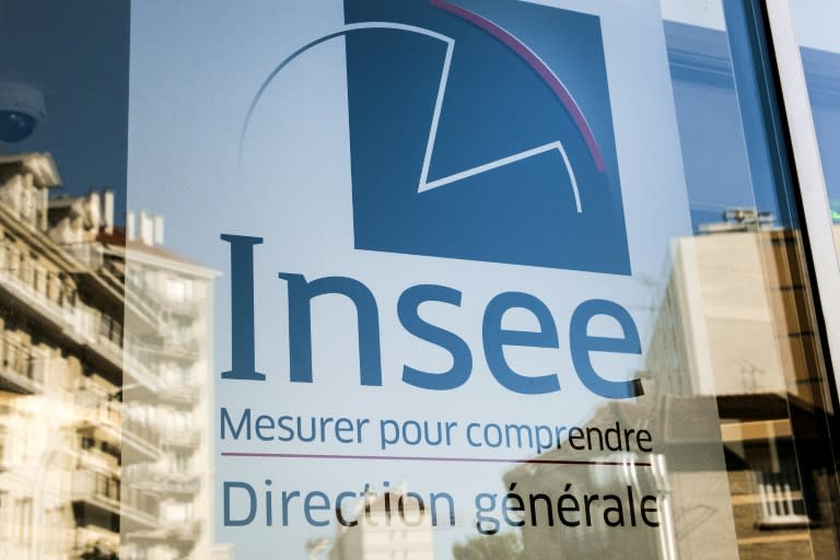 Logo de l'Insee à Montrouge, près de Paris, le 14 juin 2019 (Aurore MESENGE)