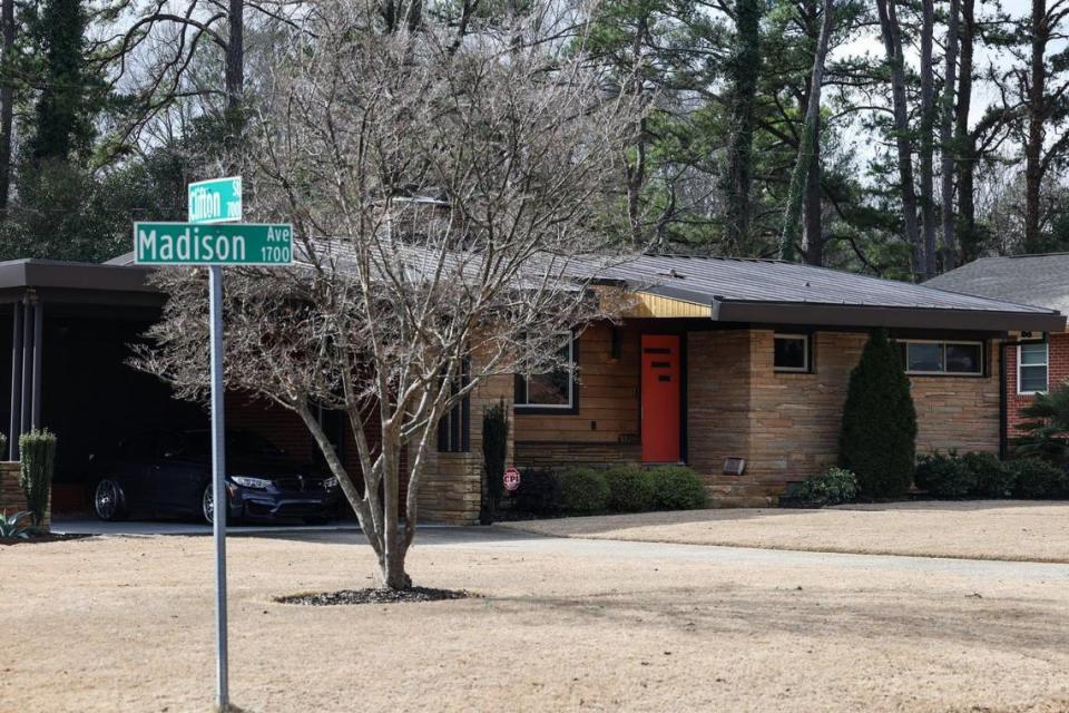 The house built in the 1950s by civil-rights activist Reginald Hawkins sits at the corner of Clifton Street and Madison Avenue in McCrorey Heights. Melissa Melvin-Rodriguez/mrodriguez@charlotteobserver.com
