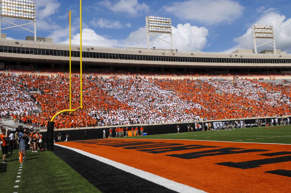 Fans fill the seats at Oklahoma State Boone Pickens Stadium during a game between Pittsburgh and Oklahoma State in Stillwater, Okla., Saturday, Sept. 17, 2016. The Utes play their first game ever in the Big 12 on Sept. 21. | Brody Schmidt, Associated Press