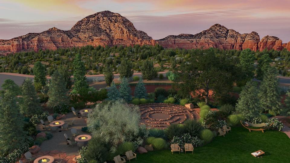 The Grove Open Space during Dusk at The Wilde Resort &amp; Spa