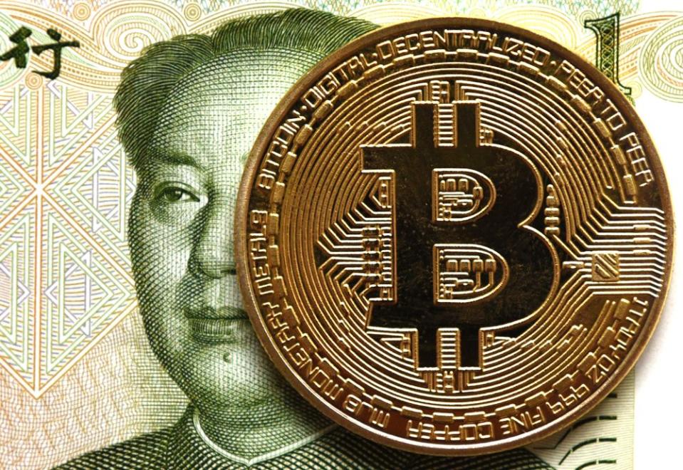 There's a marked uptick in over-the-counter crypto trading in Chinese markets as whales round up on bitcoin. | Source: Shutterstock