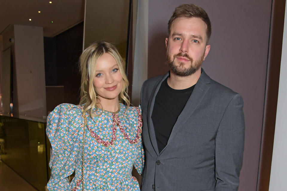 Laura Whitmore and Iain Stirling attend a drinks reception ahead of the World Premiere of the English National Ballet's 