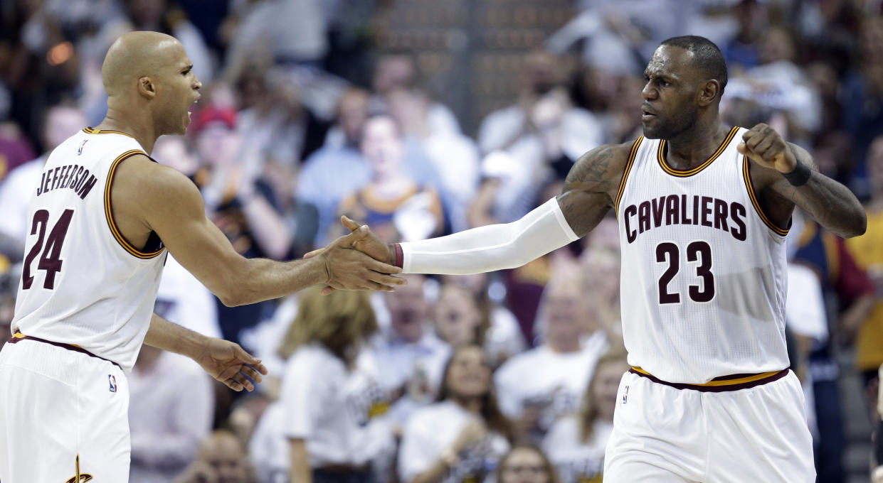 Richard Jefferson pleaded with fans and media to quit hounding him over the LeBron James decision and decided to “end” his friendship because of it. (AP)