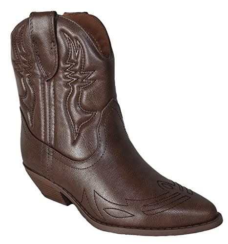 4) Women's Cowboy Ankle Boots