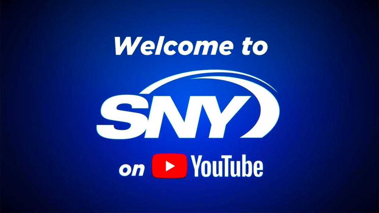  Welcome to SNY on YouTube TV message 