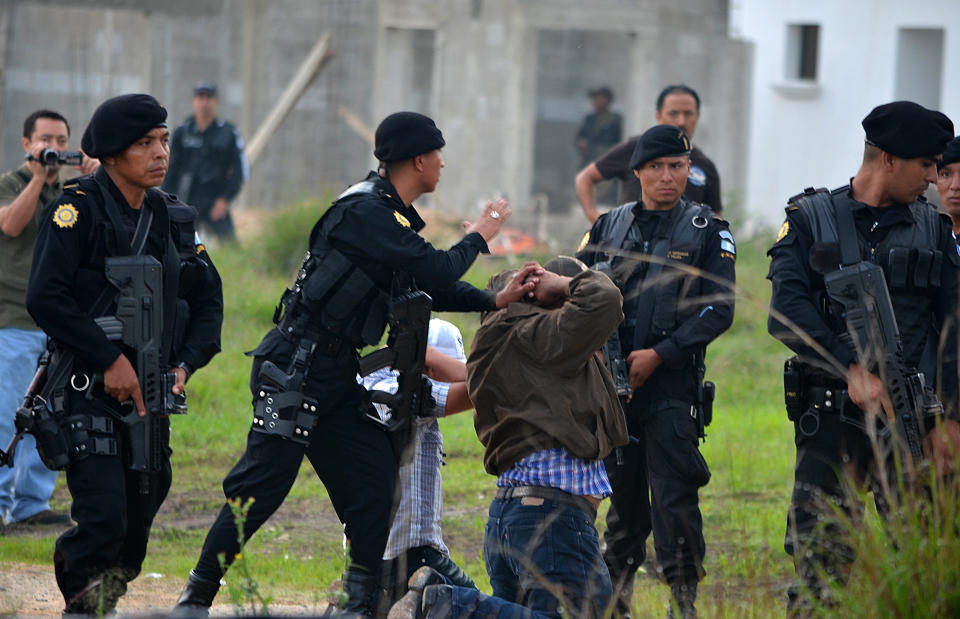 The U.S funded the Guatemalan military during the 1960s and 1970s anti-insurgency war, despite awareness of widespread human rights violations. Among the recipients of U.S military funding and training were the Kaibiles, a special force unit responsible for several massacres. Former <a href="http://ghrc-usa.org/Publications/factsheet_kaibiles.pdf" target="_hplink">Kaibiles have joined the ranks of the Zetas drug cartel</a>.