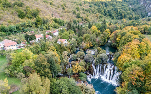 Many of the region's waterfalls, such as this one on the Una river, would be at risk - Credit: Patagonia