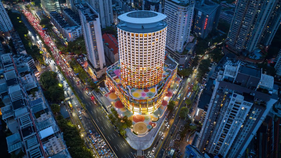 The Shenzhen Women & Children's Center, by Dutch architecture group MVRDV, is a colorful Chinese skyscraper containing an array of facilities for women and children, including a library and a kids’ theater. - 2024 World Architecture Festival