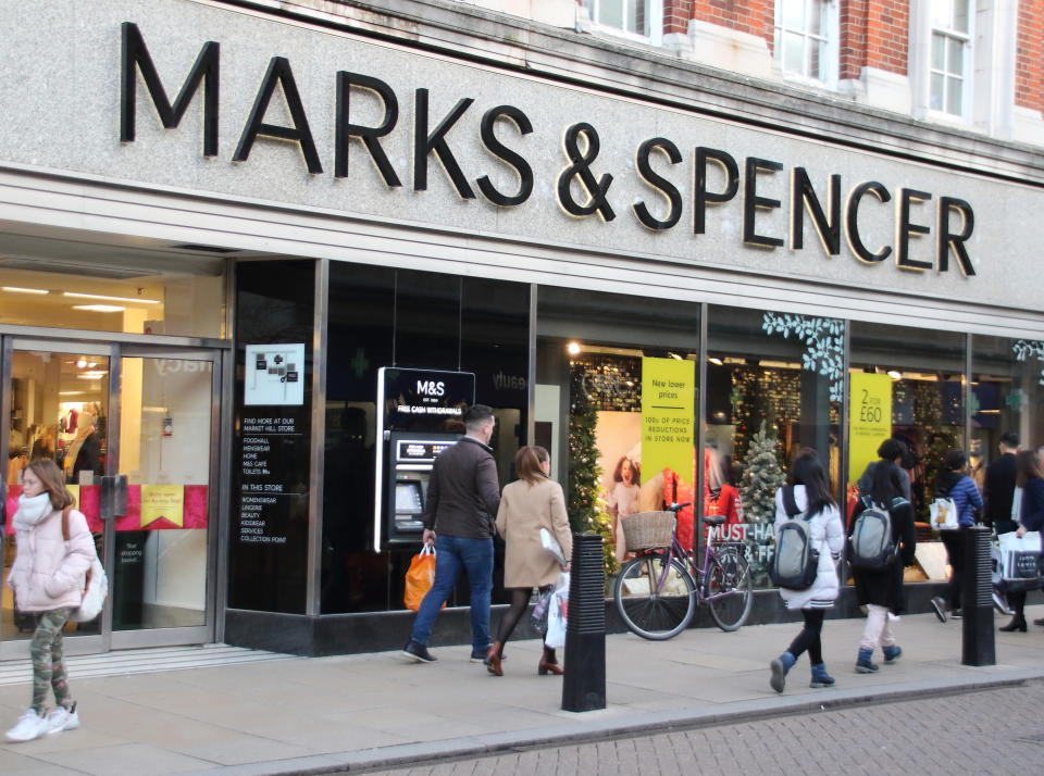 Under pressure: Marks & Spencer is the second most shorted stock in the UK. Photo: Keith Mayhew/SOPA Images/LightRocket via Getty Images