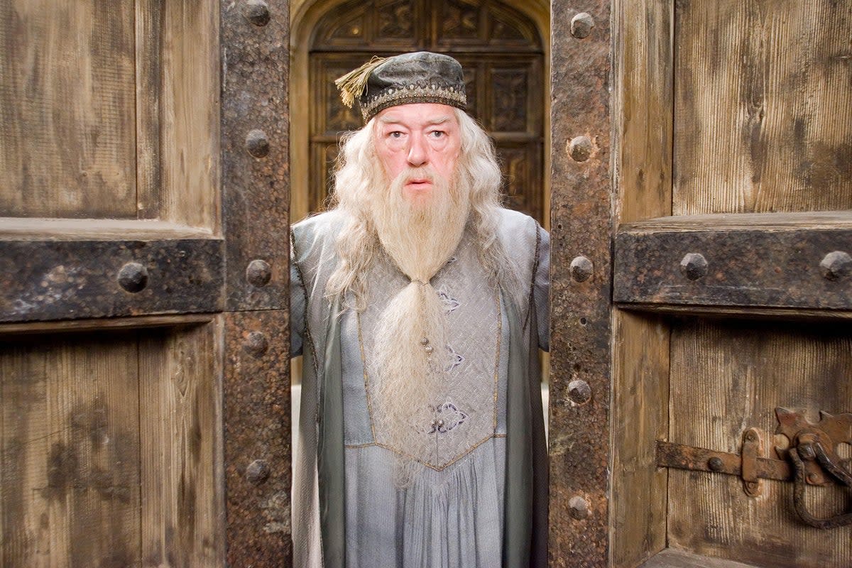 Sir Michael was best known to younger audiences as Hogwarts headmaster Albus Dumbledore (Alamy)