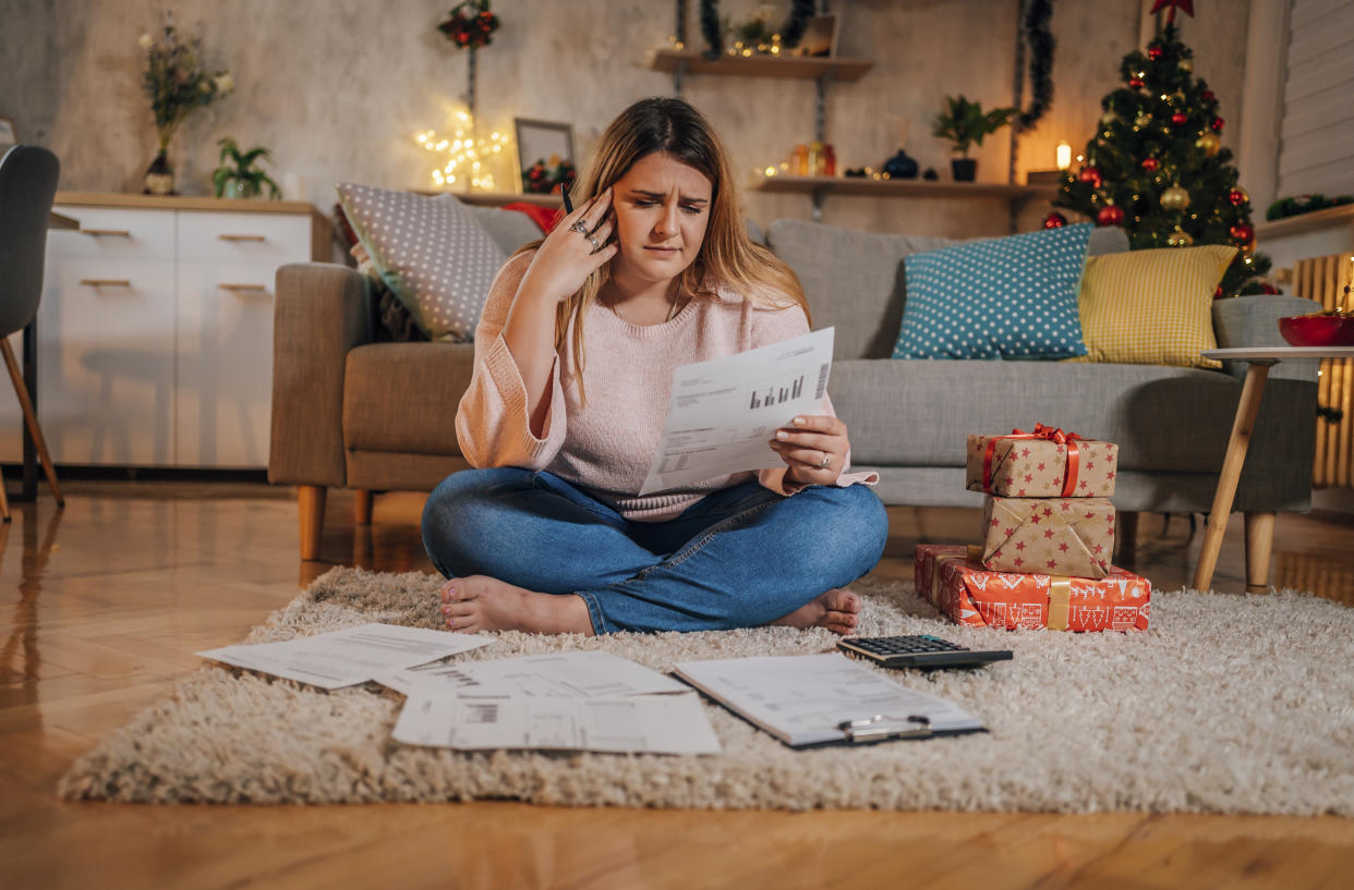 A mom shares how she gets through the holidays when money is tight. (Photo: Getty Creative)