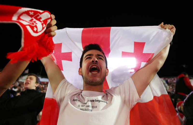 Euro 2024 - Fans in Tbilisi watch Georgia v Portugal