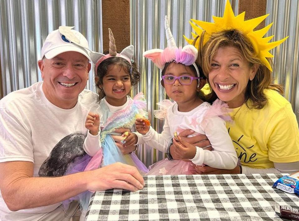 Hoda Kotb and Joel Schiffman, daughters, Instagram