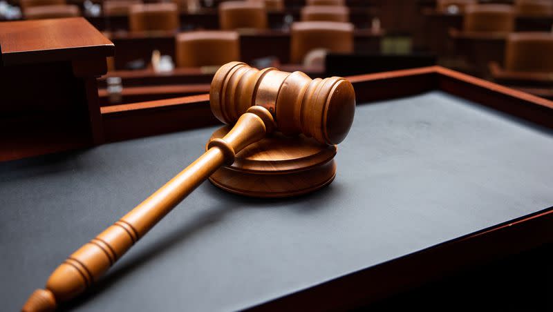 A gavel sits on the speaker’s desk in the House chamber at the Capitol in Salt Lake City on Friday, March 19, 2021.  A Utah man says he was friends with Stephen Romney Swensen, a former financial adviser accused of taking $30 million from him and 49 other families, leaving him with nothing for retirement.