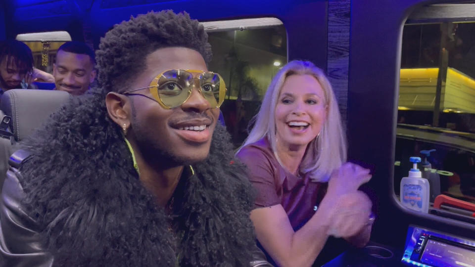 Singer-songwriter Lil Nas X with correspondent Tracy Smith.   / Credit: CBS News