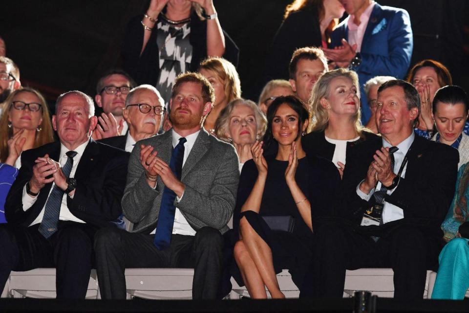 Meghan Markle attends the opening ceremony of the Invictus Games in Stella McCartney dress (AFP/Getty Images)