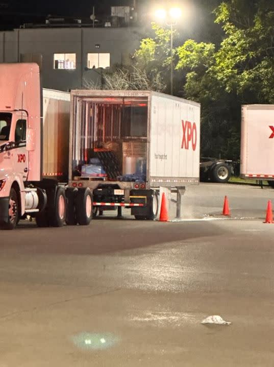 Xpo Logisitics chemical spill