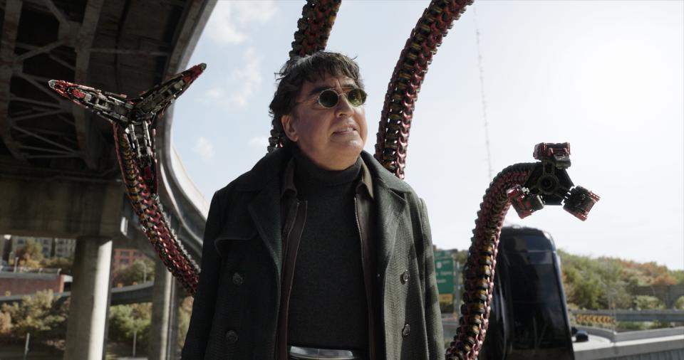 Doc Ock (Alfred Molina) returns but faces a different Peter Parker than the one he knows in "Spider-Man: No Way Home."