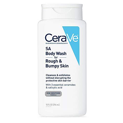 <p><strong>CeraVe</strong></p><p>amazon.com</p><p><strong>$13.99</strong></p><p><a href="https://www.amazon.com/dp/B077TWXCQV?tag=syn-yahoo-20&ascsubtag=%5Bartid%7C2139.g.40247686%5Bsrc%7Cyahoo-us" rel="nofollow noopener" target="_blank" data-ylk="slk:Shop Now" class="link ">Shop Now</a></p><p>CeraVe is one of our favorite drugstore personal care brands, especially as it relates to acne. The SA Body Wash for Rough & Bumpy Skin is an affordable and effective body wash for acne, as it contains a combination of ingredients to tackle breakouts and soothe the skin. The star is salicylic acid, which is as good as it gets in terms of topical ingredients that can help minimize breakouts. It also features three essential ceramides, which help restore the skin’s barrier for soft, moisturized skin. </p><ul><li><strong>Active ingredients</strong>: Beta hydroxy acid (BHA), salicylic acid, ceramides</li></ul>