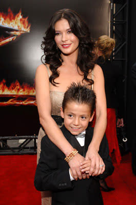 Catherine Zeta Jones and Adrian Alonso at the LA premiere of Columbia Pictures' The Legend of Zorro