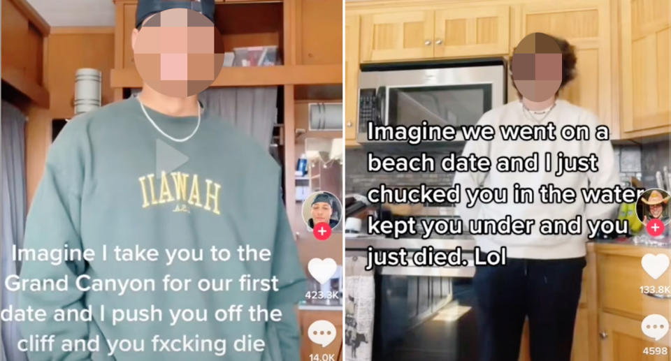 The horrifying viral TikTok trend involves men depicting how they would harm a woman.