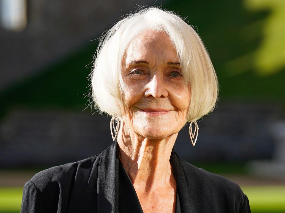 Dame Sheila Hancock after receiving her Damehood for services to Drama and to Charity at Windsor Castle on November 09, 2021 (Getty Images)