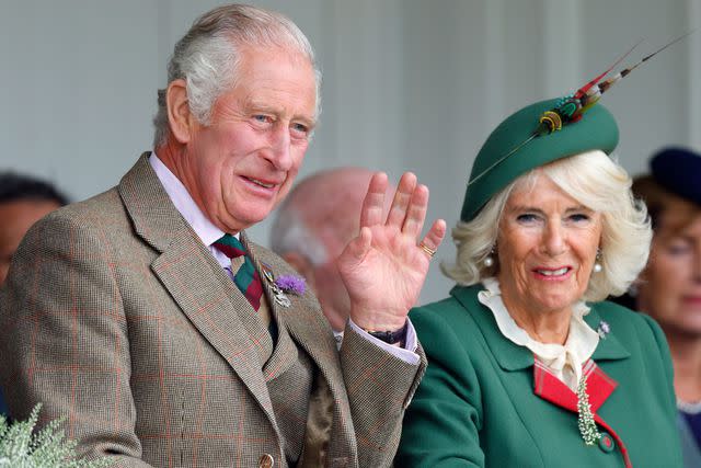 Max Mumby/Indigo/Getty Charles and Camilla attend the Braemar Games in Braemar, Scotland in September 2022.