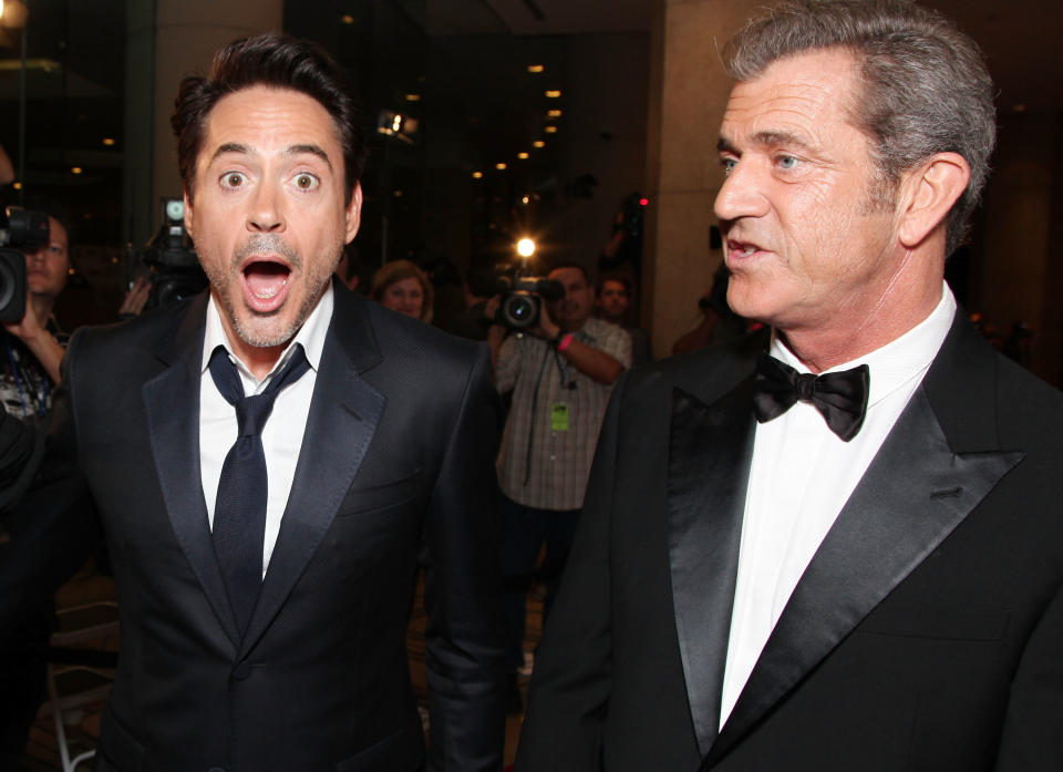 Robert Downey Jr. y Mel Gibson quisieron demostrar a Hollywood el valor de las segundas oportunidades. (Foto de Eric Charbonneau/WireImage)